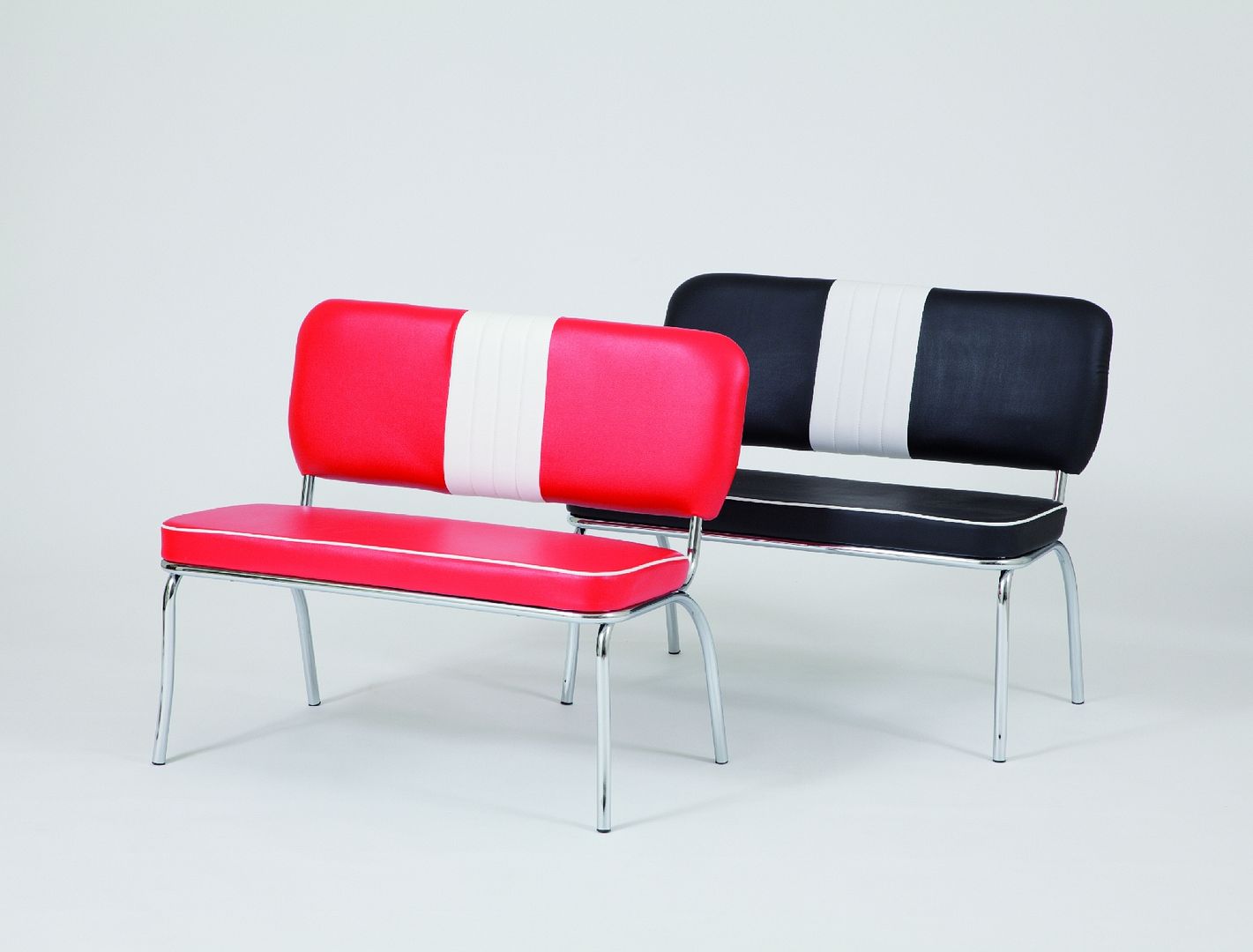 American Diner Furniture 50s Style Retro Bench Red eBay