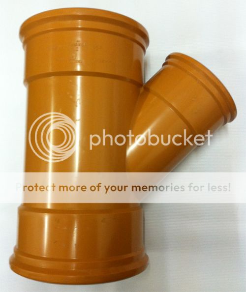 UK NEW Socket Plug 160mm Terracotta Roofing underground Drainage waste
